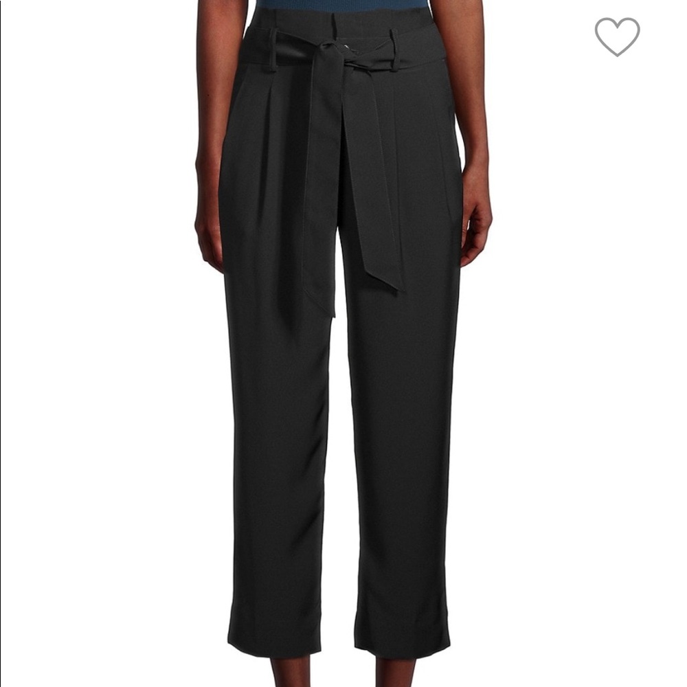 Madewell black paperboy drapey trousers